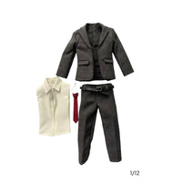 1/12 Scale Suit Set Trendy  6-Inch Male Figure Outfit Detailed Tailoring Collectible Accessory for Collectors, Hobbyists