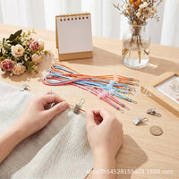 24 Cross Stitch Side Tension Clips, Adjustable Fabric Clamps for Embroidery