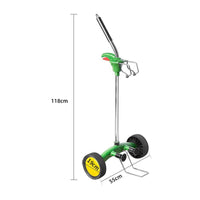 Plant Pot Cart Ergonomic Handle Carrier with Wheels High Load Capacity Flower Pot Mover for Gardeners, Greenhouse