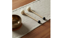 Tibetan Resonance Bowl Mallet Beech Wood Handle Wooden Resonance Bowl Mallet Easy to Play Meditation Accessory for Relaxation