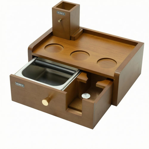Coffee Workstation Metal Fittings Knock Box Station Sturdy