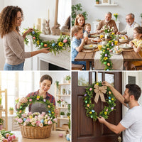 Easter Egg Garland Easter Versatile Decor Vine Realistic Artificial Egg Vine for Event Planners, Home, Indoor, Mantle, Table