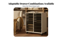 Mobile Filing Cabinet Easy to Sort Mobile File Cabinet Recessed Handles