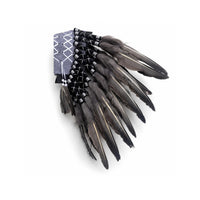 Feather Headdress Structured Band Costume Accessory Patterned Trim