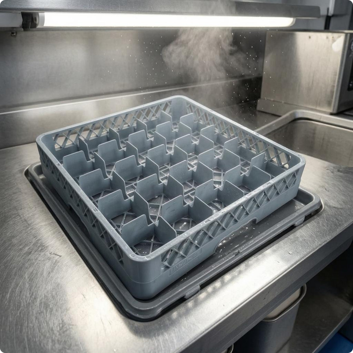 Open Top Tray Basket Reinforced Dividers Storage Item Plastic