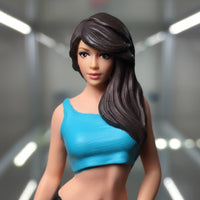 1:64 Female Figurine Collectible 1:64 Female Figure Detailed for Desk, Shelf