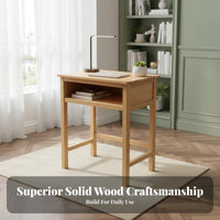 Solid Wood Student Desk Installation Wooden Student Writing Desk Easy Assembly Children's Study Table for Students, Dormitory, Classroom