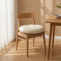 Tufted Seat Cushion Wipe-Clean Round Floor Pillow Thick for Camping