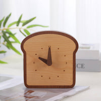 Wooden Desk Wooden Timepiece Printed Numerals Home Decor Point Markers
