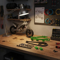 1/4 Motocross Motocross Rear Chain Assembly Steel Rear Support Arm Set Easy to Install RC Bike Chain Kit for Repair