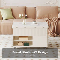 Lifttabletop Table Multiversatile Living Room Furniture Space-Saving Storage Unit for Renters, Homeowners, Small Areas, Lounge Area, Home Office