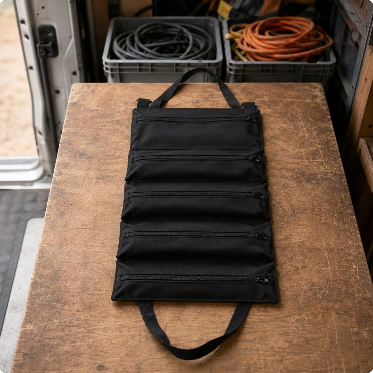 Portable Tool Storage Bag Soft-Sided Tool Roll Organizer Heavy Duty