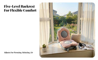 Adjustable rearrest Lounger Foldable Adjustable rearrest Recliner Legless Design Thick Cushioning for Students, Small Apartments