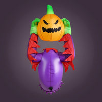 Inflatable Pumpkin Creature Halloween Inflatable Jack-O'-Lantern Yard Decoration Inflate Outdoor for Lawn, Front Porch