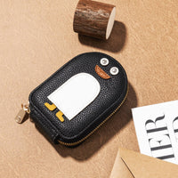 Penguin Card Wallet Compact Size Penguin Accordion Card Holder for Women, Girls