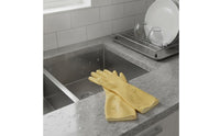 Yellow Dishwashing Gloves All-Purpose Reusable Latex Household Cleaning Mitts for Women, Men, General Housekeeping, Laundry