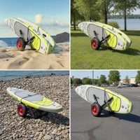 Kayak Cart Wheeled Kayak Trolley Padded Canoes Trolley for Surfers