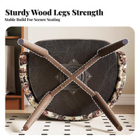 Upholstered Swivel Seat with Backrest Multifunctional for Dressing Room