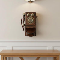 Rotary Wall Phone Corded Antique Wall Telephone No Batteries Needed