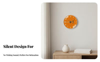 Easy Installation 8 Inch Wall Clock Modern Design Silent Hanging Clock Accurate Timekeeping for Away Ice Workers, Adults, Living Room