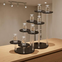Perfume Display Stand Multi Level Tiered Display Stand Oval Base