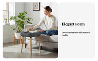 Sofa Side Table with Storage Nordic Design Nightstand Cable Management Hole