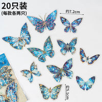 网红幻彩蝴蝶蛋糕装饰节日纪念日告白女神生日派对甜品台唯美装扮