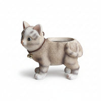 Cartoon Cat Planter Mini Cute Animal Pot Textured