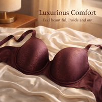 Women's Bras with Full Coverage Support for Large Breasts, Wide Back Design for Everyday Comfort, Breathable Sleep with Thin Foam Cups
