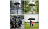 Waterproof Large Golf Umbrella Oversized Umbrella with Sleeve Heavy-Duty Windproof for Golfers, Commuters, Commuting, Travel