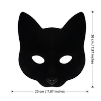 跨境万圣节化妆舞会面具遮脸猫女半脸猫狐狸面具派对cosplay道具