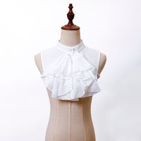 Vintage Court Ruffled Collar Chiffon Shirt Fake Collar - Gothic Cosplay Accessory
