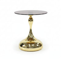Home Furniture Metal Pedestal Bedside Table for Bedroom