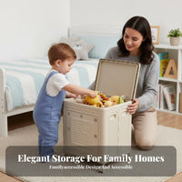 Rolling Toy container Sturdy Construction Wheeled foldable Toy Chest Easy Assembly