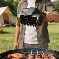 Electric Grill Brush Stainless Steel Bristles Automatic Rotating Cleaner