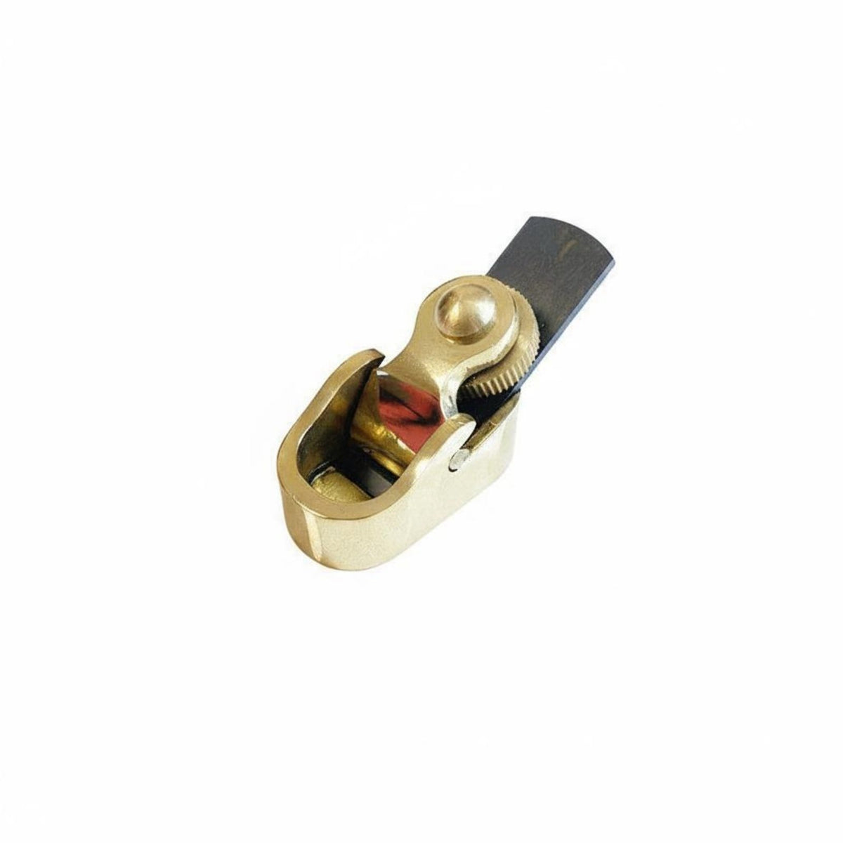 Hardened Steel Blade Brass Thumb Plane Compact Size Miniature Block Plane Long-Lasting Luthier Tool for Luthiers, Carpenters, Workshop