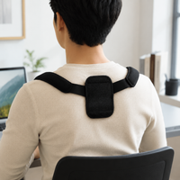 Back Support Belt Posture Corrector, Elastic Back Strap for Sports & Daily Use, Adjustable Back Straightener for Women & Men