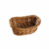 Woven Basket with Handles sturdy Woven Tote Box Waterproof for Bedroom, Kitchen