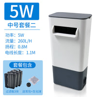 乌龟缸过滤器盒净化水质免换水低水位养龟专用三合一净水循环鱼缸
