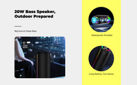 Waterproof speaker with deep bass
