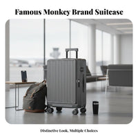 Front-Accessibleing Hardside Suitcase Expandable Wheeled Cabin Luggage for Men