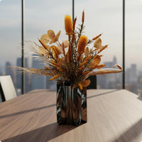 Artificial Flower Arrangement Easy to Place Fake Floral Centerpiece Low Maintenance Faux Floral Arrangement for Meeting Room