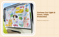 Car sun & cover screen, Solar Protector, magnetized Attachment, Privacy, Universal Fit, Side pane sun shield for infant, Kids, animals
