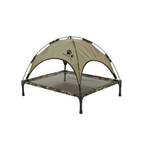 Shaded Pet Cot with Canopy Breathable Dog Bed with Sun Shade Tent Outdoor Raised Dog Bed with Canopy Portable for Pets, Cats, Dogs, Backyard, Camping