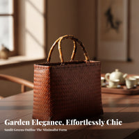 Handwoven Bamboo Basket Handbag