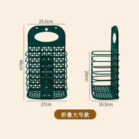 浴室神器脏衣服卫生间置物架洗澡收纳筐壁挂式折叠脏衣篓干净衣物