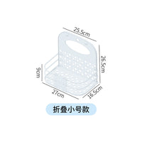 浴室神器脏衣服卫生间置物架洗澡收纳筐壁挂式折叠脏衣篓干净衣物