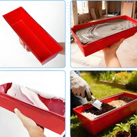Border Box Non-Slip Feet Drywall Mud Pan Deepened Design for Plasterers