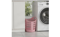 Laundry Basket Foldable Clothes Basket Laundry Hamper Plastic Ventilated for Bathroom, Dorm Room