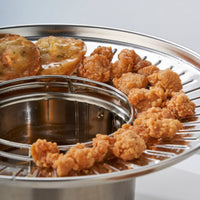 Oil-Draining Tray with Perforated Surface Slotted for Kitchen, Home Cooks